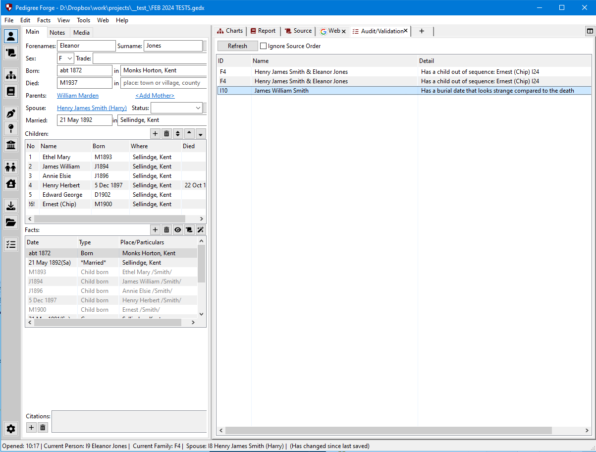 Source auditing and verification tools in Pedigree Forge